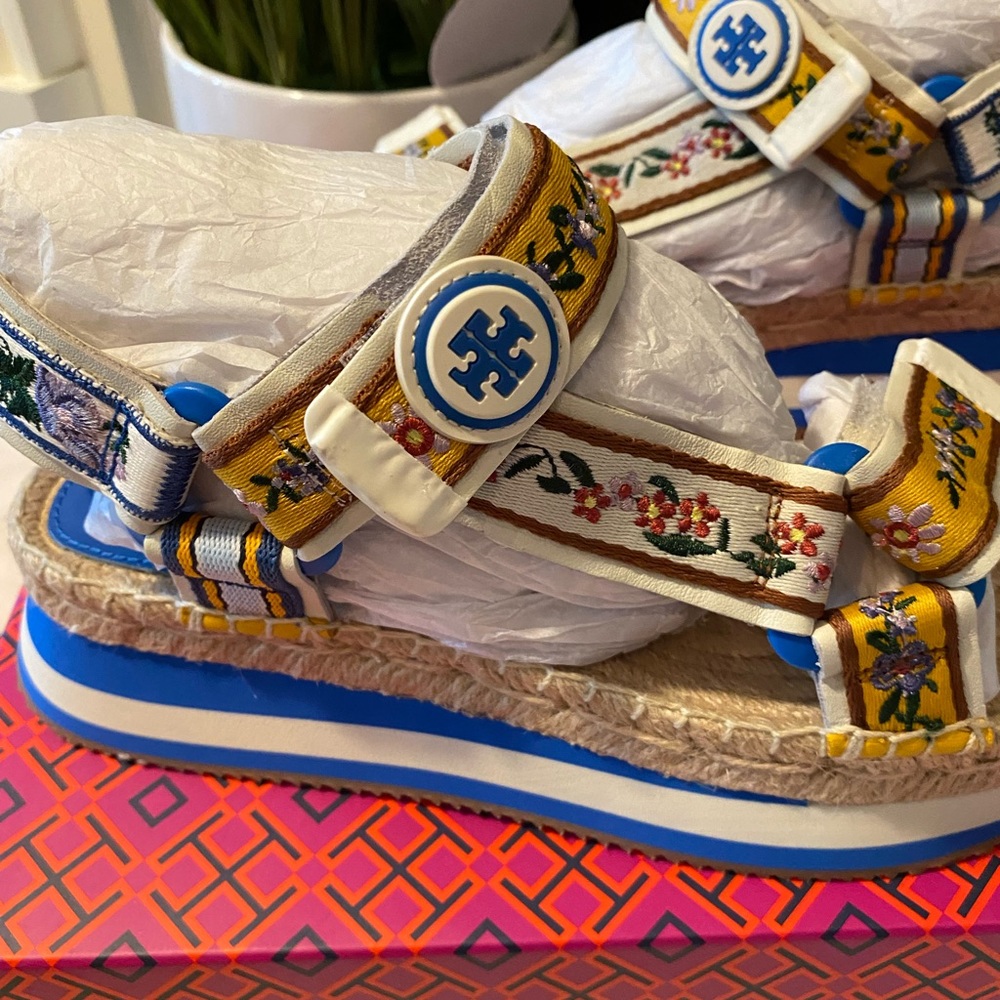 TORY BURCH DAISY SPORT TWO-BAND SANDALS - Picture 5 of 10
